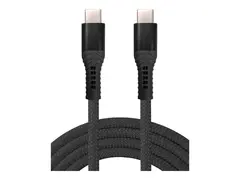 Insmat - USB-kabel - 24 pin USB-C (hann) til 24 pin USB-C (hann) USB 2.0 - 48 V - 5 A - 1 m - USB Power Delivery (240 W), up to 480 Mbps - svart