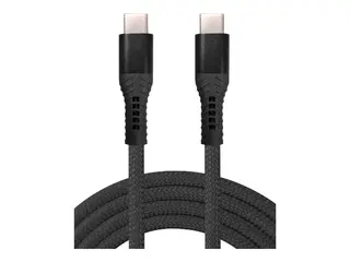 Insmat - USB-kabel - 24 pin USB-C (hann) til 24 pin USB-C (hann) USB 2.0 - 48 V - 5 A - 1 m - USB Power Delivery (240 W), up to 480 Mbps - svart