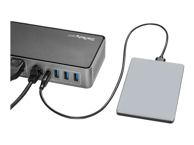 StarTech.com USB-C & USB-A Dock, Hybrid Universal Triple Monitor L...