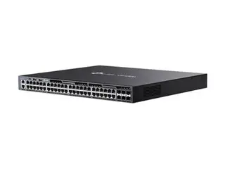 TP-Link Omada SG6654X V1 - Switch - L3 - Styrt 48 x 10/100/1000 + 6 x 10Gb Ethernet SFP+ - front til bakside-luftflyt - rackmonterbar