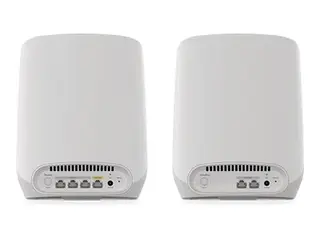 NETGEAR Orbi RBK763S - Wi-Fi-system (ruter, 2 utvidere) - inntil 7500 kvadratfot - maske 1GbE - Wi-Fi 6 - Trippelbånd