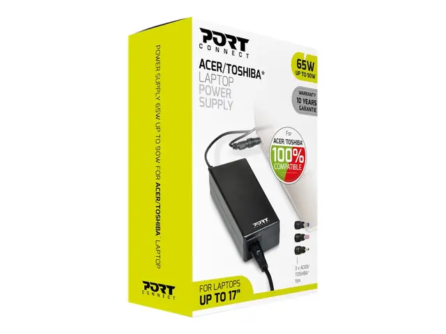 PORT - Strømadapter AC 100-240 V 65 watt Europa