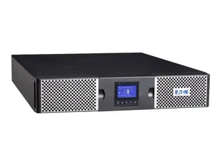 Eaton 9PX Lithium-ion - Netpack UPS (rackmonterbar/ekstern) - AC 200/208/220/230/240 V - 2400 watt - 3000 VA - enkeltfase - Ethernet 10/100/1000, RS-232, USB - utgangskontakter: 10 - 2U - 19" - svart, sølv