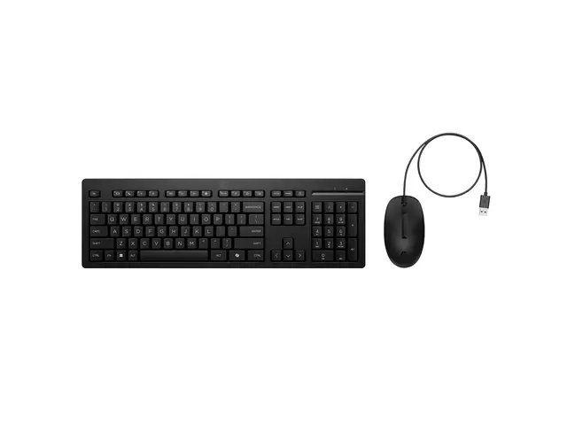 HP 225 - Tastatur- og mussett ambidextrous, 3-soners layout, stand...