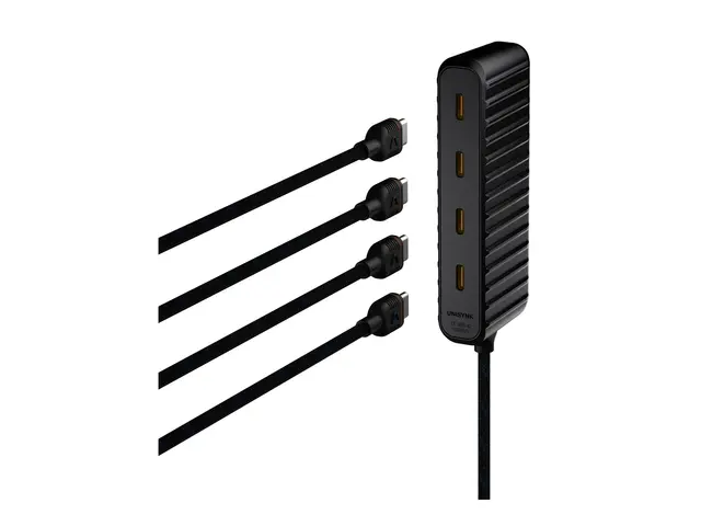 Unisynk - Hub mini 4 x USB-C stasjonær