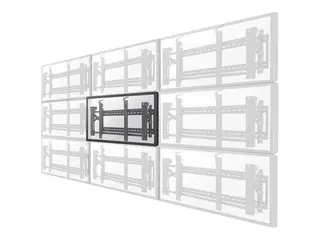 Neomounts LED-VW2000BLACK - Brakett - for flatpanel låsbar - svart - skjermstørrelse: 32"-75" - veggmonterbar