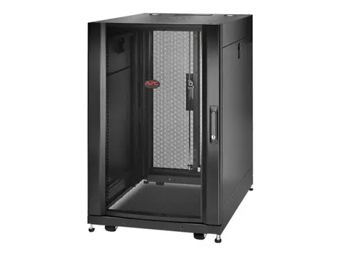 APC NetShelter SX - Rack skap - svart - 18U 19" - TAA-samsvar - for P/N: SMTL1500RM3UC, SMTL1500RMI3UC, SRT2200RMXLAUS, SRTL3KRM1UC, SRTL3KRM1UNC