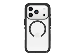 OtterBox Defender Series Pro XT - Baksidedeksel for mobiltelefon robust - magneter med kamerakontroll - MagSafe-samsvar - polykarbonatlag, termoplastisk elastomer (TPE) - mørk side (klar / svart) - for Apple iPhone 17 Pro Max