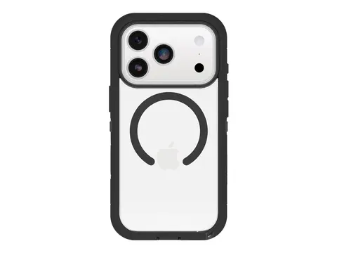 OtterBox Defender Series Pro XT Baksidedeksel for mobiltelefon - robust - magnets with camera control - MagSafe-samsvar - polykarbonatlag, termoplastisk elastomer (TPE) - m&#248;rk side (klar / svart) - for Apple iPhone 17 Pro Max
