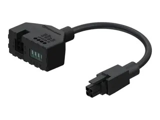 Teltonika - Str&#248;madapter - 4-stiftskontakt (3 mm grad), 4-pins terminalblokk (hunn) til 4-stiftskontakt (3 mm grad) (hann) for Teltonika RUT200, RUT300, RUT360, RUT951, RUT956, RUTX12, RUTX14, RUTXR1, TRB140, TRB145
