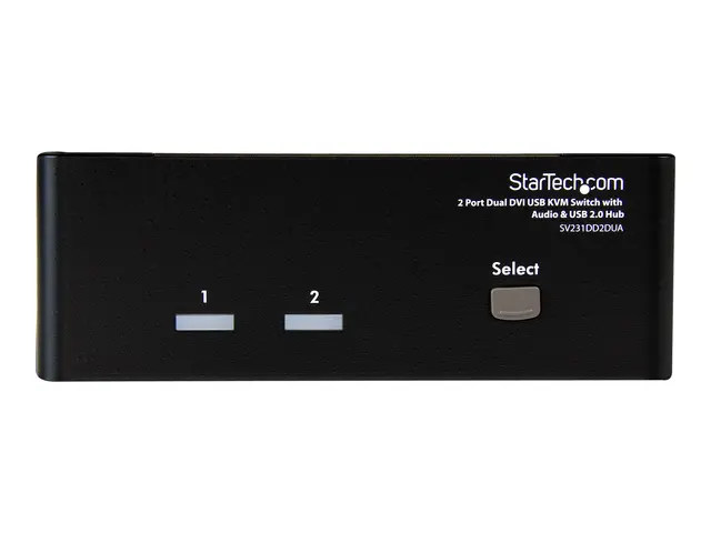 StarTech.com DVI KVM Switch with Audio & USB 2.0 Hub - 2-Port USB ...