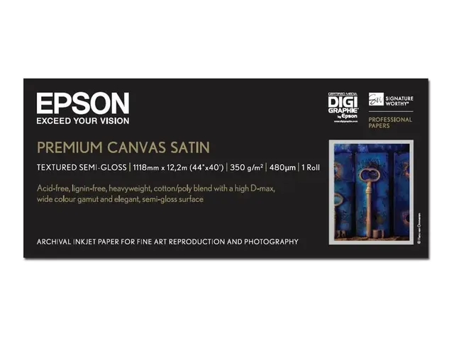 Epson PremierArt Water Resistant Canvas - Blank - Rull (111,8 cm x...