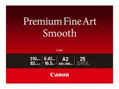 Canon Premium Fine Art FA-SM2 - Glatt - 16,5 mille A2 (420 x 594 mm) - 310 g/m&#178; - 82 pund - 25 ark fotopapir - for imagePROGRAF PRO-1000