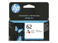 HP 62 - 4.5 ml - farge (cyan, magenta, gul) original - blekkpatron - for ENVY 55XX, 56XX, 76XX; Officejet 200, 250, 57XX, 8040