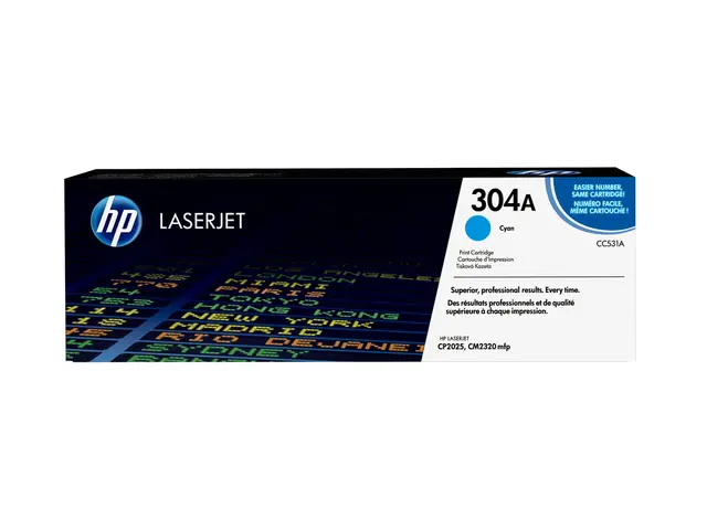 HP 304A - Cyan - original - LaserJet - tonerpatron (CC531A) - for ...