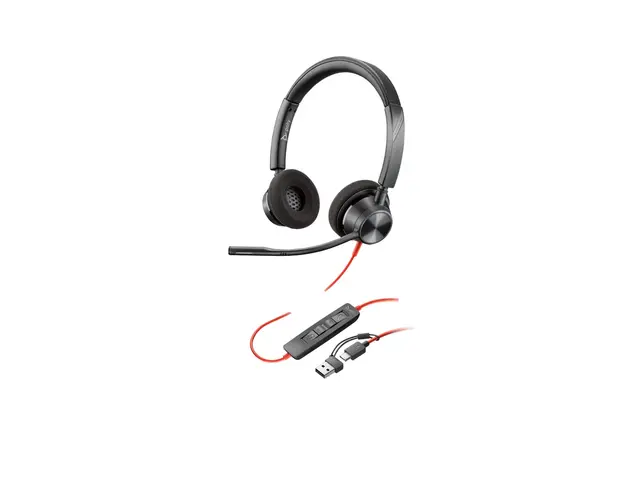 HP Poly Blackwire 3320 - 3300 series hodesett on-ear kablet USB-C ...