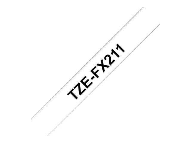 Brother TZe-FX211 - Svart på hvitt Rull (0,6 cm x 8 m) 1 kassett(e...