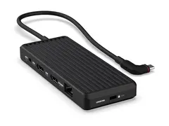 Unisynk 10 Port Dual Screen Hub dokkingstasjon - USB-C 3.1 - 2 x HDMI - 1GbE