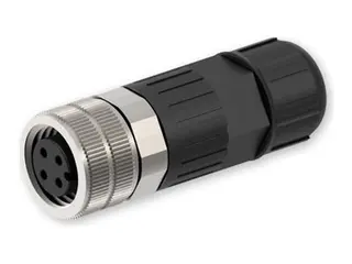 Teltonika - Str&#248;mkontakt - 4-pins M12 (hunn) skrubar 60 V - 0.5 A