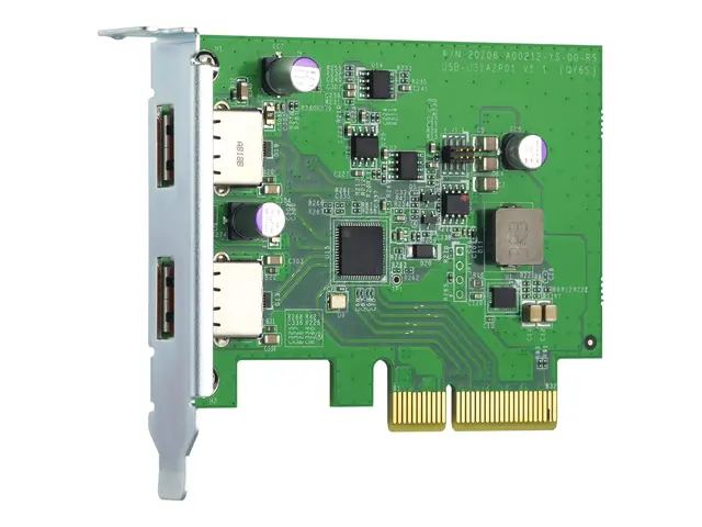 QNAP QXP-10G2U3A - USB-adapter PCIe 2.0 x2 lav profil USB 3.2 Gen ...