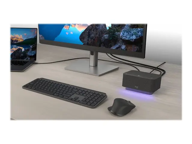 Logitech Logi Dock for Teams - Dokkingstasjon - USB-C - HDMI, DP -...