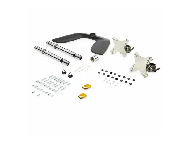 StarTech.com Vertical Dual Monitor Stand, Ergonomic Desktop Stacke...