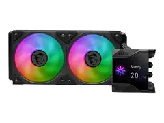 MSI MPG CORELIQUID D240 - V&#230;skekj&#248;lesystem for prosessor Radiatorst&#248;rrelse: 240 mm - (for: LGA1150, LGA1151, LGA1155, LGA1156, LGA1200, LGA1700, AM4, AM5, TR4, sTRX4) - kobber - 120 mm