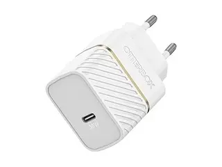 OtterBox Wall Charger - Strømadapter - 30 watt 3 A - PD 3.0, USB BC 1.2 (USB-C) - skystøvhvit