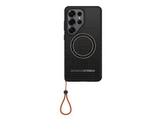 OtterBox Sole Series - Baksidedeksel for mobiltelefon nylonstoff, polykarbonatlag, termoplastisk elastomer (TPE) - midnattskretser (svart) - for Samsung Galaxy S26 Ultra