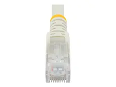 STARTECH.COM 0.5m White Cat6 Patch Cable with Snagless RJ45 Connectors - Sh