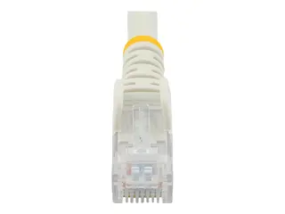 STARTECH.COM 0.5m White Cat6 Patch Cable with Snagless RJ45 Connectors - Sh