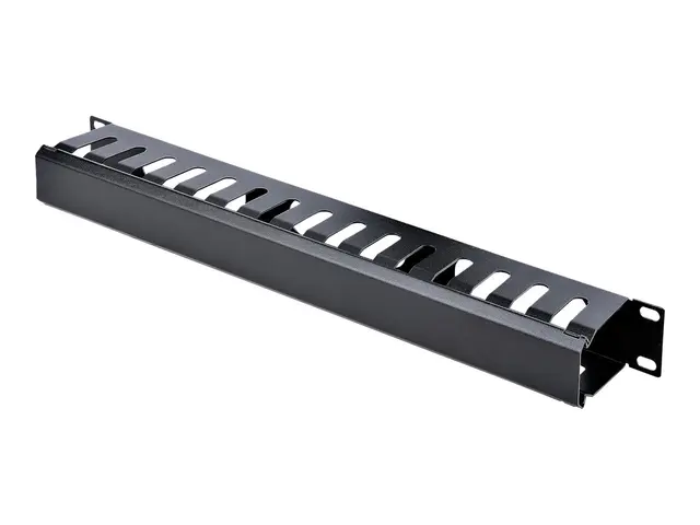 StarTech.com 1U Horizontal Finger Duct Rack Cable Management Panel...