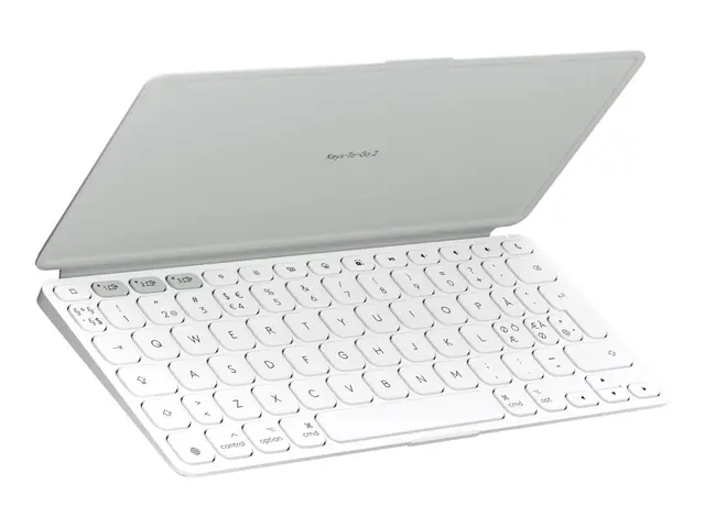 Logitech Keys-To-Go 2 - Tastatur bærbar trådløs Bluetooth LE blekgrå