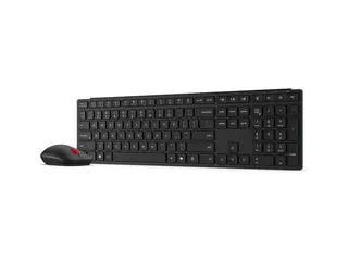 Lenovo Pro Combo 6000 - Tastatur- og mussett multimodus - trådløs - 2.4 GHz, Bluetooth 5.4 - QWERTY - Norsk - eklipsesvart - brun boks