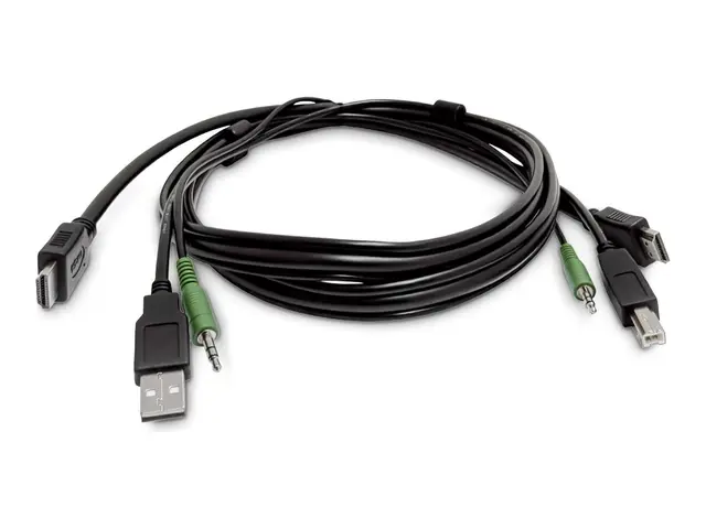 StarTech.com - Adapterkabel HDMI, USB-type A, 3,5 mm telefonjakk h...