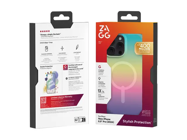 ZAGG Milan Snap - Baksidedeksel for mobiltelefon MagSafe-samsvar g...