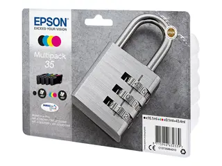 Epson 35 Multipack - 4-pack - svart, gul, cyan, magenta original - blister - blekkpatron - for WorkForce Pro WF-4720, WF-4720DWF, WF-4725DWF, WF-4730, WF-4730DTWF, WF-4740, WF-4740DTWF