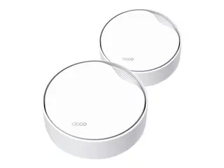 TP-Link Deco X50-PoE V1 - Wi-Fi-system (2 rutere) - maske 1GbE - Wi-Fi 6 - Dobbeltb&#229;nd - veggmonterbar, takmonterbar