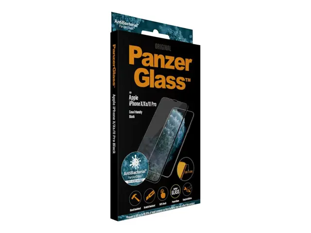 PanzerGlass - Skjermbeskyttelse for mobiltelefon glass rammefarge ...