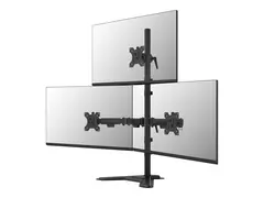 Neomounts - Monteringssett (skjermarm, sokkel) full bevegelse - for 3 skjermer - stål - svart - skjermstørrelse: 10"-32" - skrivebord