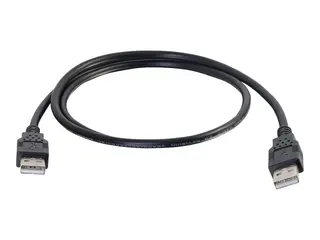 C2G 3.3ft USB Cable - USB A to USB A Cable USB 2.0 - Black - M/M - USB-kabel - USB (hann) til USB (hann) - USB 2.0 - 1 m - svart