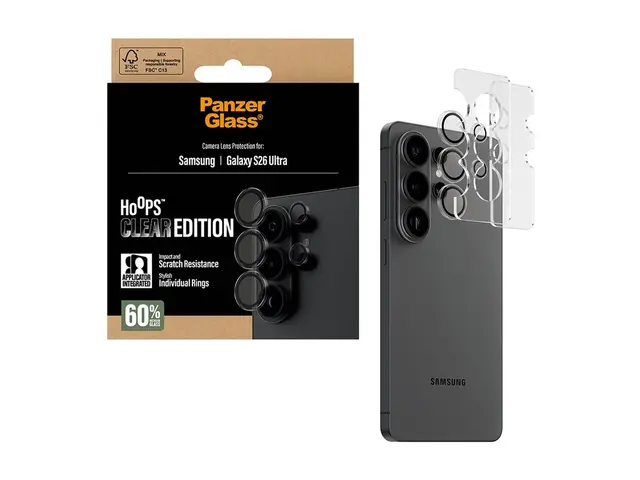 PanzerGlass Hoops - Clear Edition linsebeskytter for mobiltelefon ...