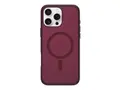 OtterBox Symmetry Series Clear - Baksidedeksel for mobiltelefon MagSafe-samsvar - opp r&#248;dbete - V&#229;r 2025 - for Apple iPhone 16 Pro Max
