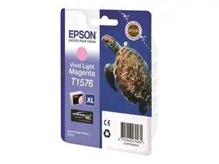 Epson T1576 - 25.9 ml - livlig lys magenta original - blister - blekkpatron - for Stylus Photo R3000