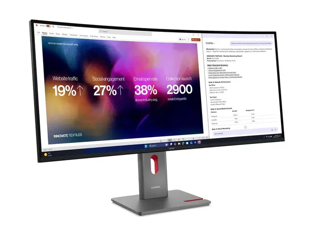 Lenovo ThinkVision P40WD-40 - LED-skjerm kurvet - 40" (39.7" synlig) - 5120 x 2160 5K @ 120 Hz - IPS - 400 cd/m² - 2000:1 - HDR10 - 4 ms - Thunderbolt 4, HDMI, DisplayPort - høyttalere - eklipsesvart 
