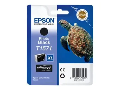 Epson T1571 - 25.9 ml - fotosort - original - blister - blekkpatro...