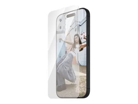 SAFE. by PanzerGlass - Skjermbeskyttelse for mobiltelefon ultrabred passform - glass - for Apple iPhone 15 Plus, 16 Plus
