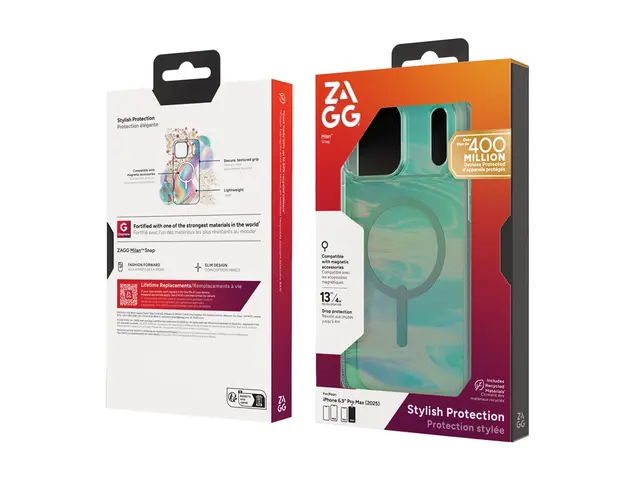 ZAGG Milan Snap - Baksidedeksel for mobiltelefon MagSafe-samsvar g...
