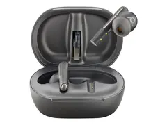 Poly Voyager Free 60+ UC M - True wireless-hodetelefoner med mikrofon i &#248;ret - Bluetooth - aktiv st&#248;ydemping - karbon sort