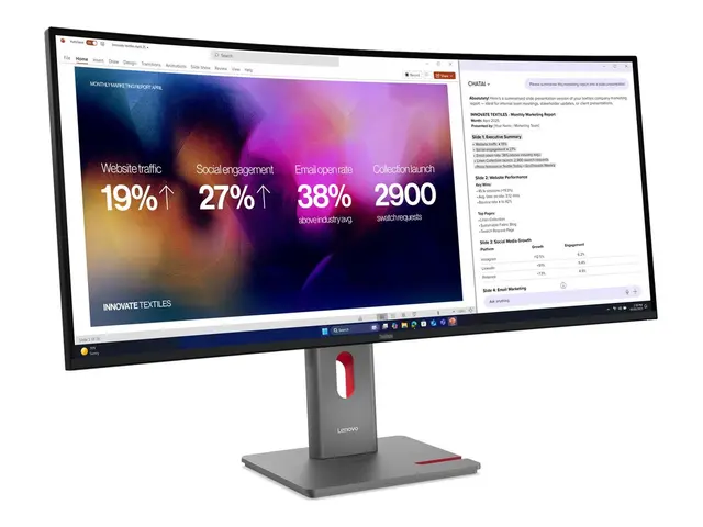 Lenovo ThinkVision P40WD-40 - LED-skjerm kurvet - 40" (39.7" synlig) - 5120 x 2160 5K @ 120 Hz - IPS - 400 cd/m² - 2000:1 - HDR10 - 4 ms - Thunderbolt 4, HDMI, DisplayPort - høyttalere - eklipsesvart 
